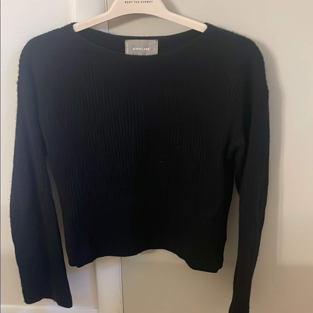 Black cashmere sweater